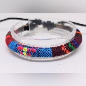 Men's bracelet striped punk‎ hemp new e40